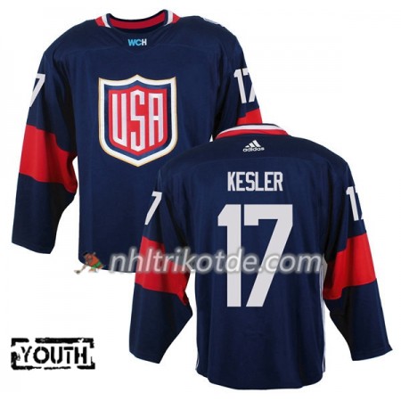 USA Trikot Ryan Kesler 17 2016 World Cup Blau Premier - Kinder